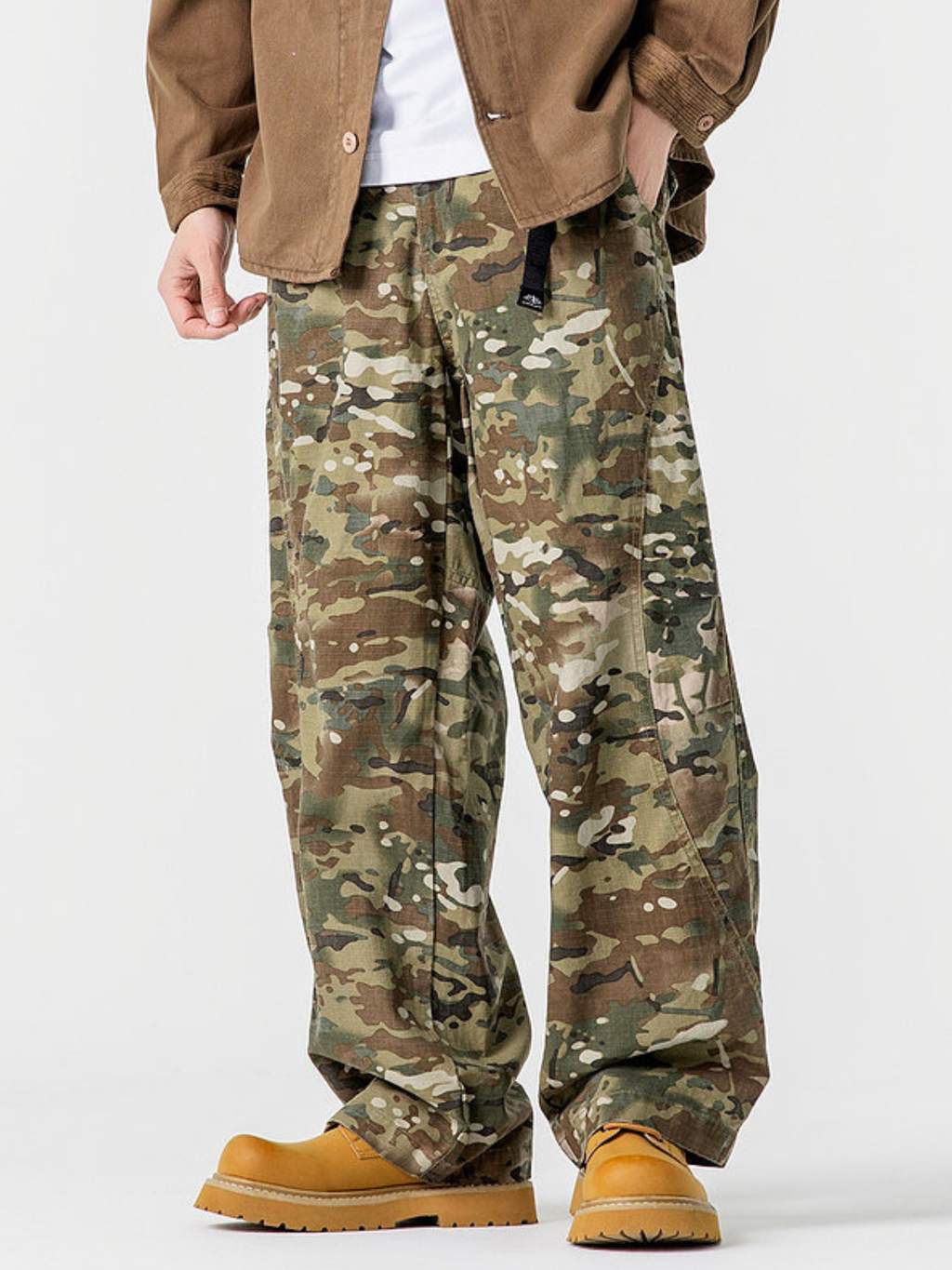 Windlore - Men's Loose-Fit Cotton Utility Cargo Pants