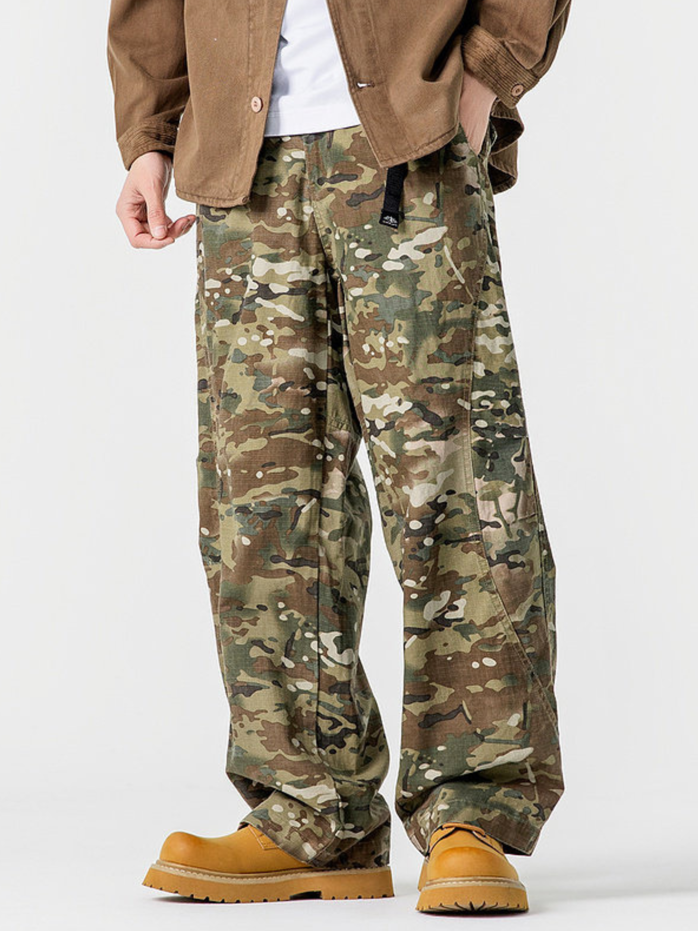 Windlore - Men's Loose-Fit Cotton Utility Cargo Pants