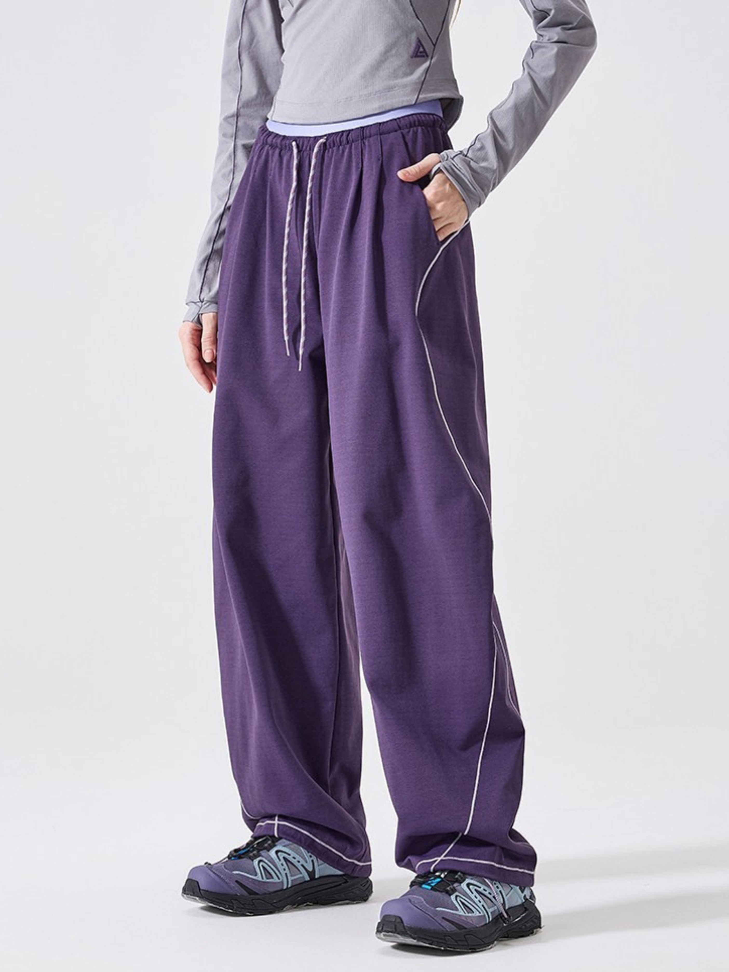 HawkDeck - Lightweight Knit Curved-Leg Paratrooper Pants