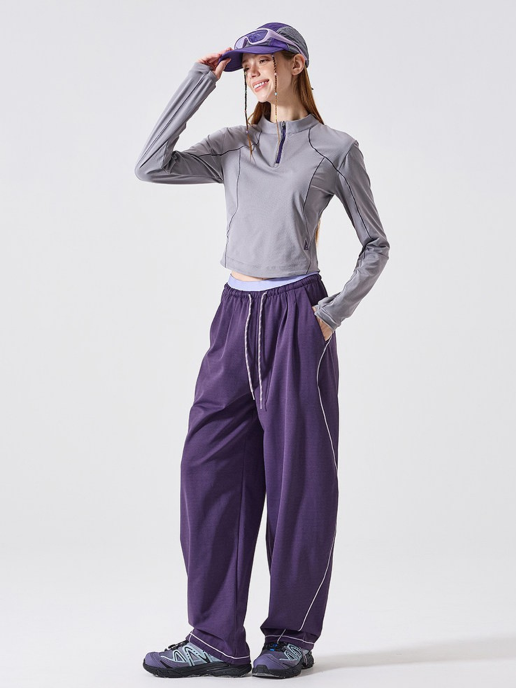 HawkDeck - Lightweight Knit Curved-Leg Paratrooper Pants