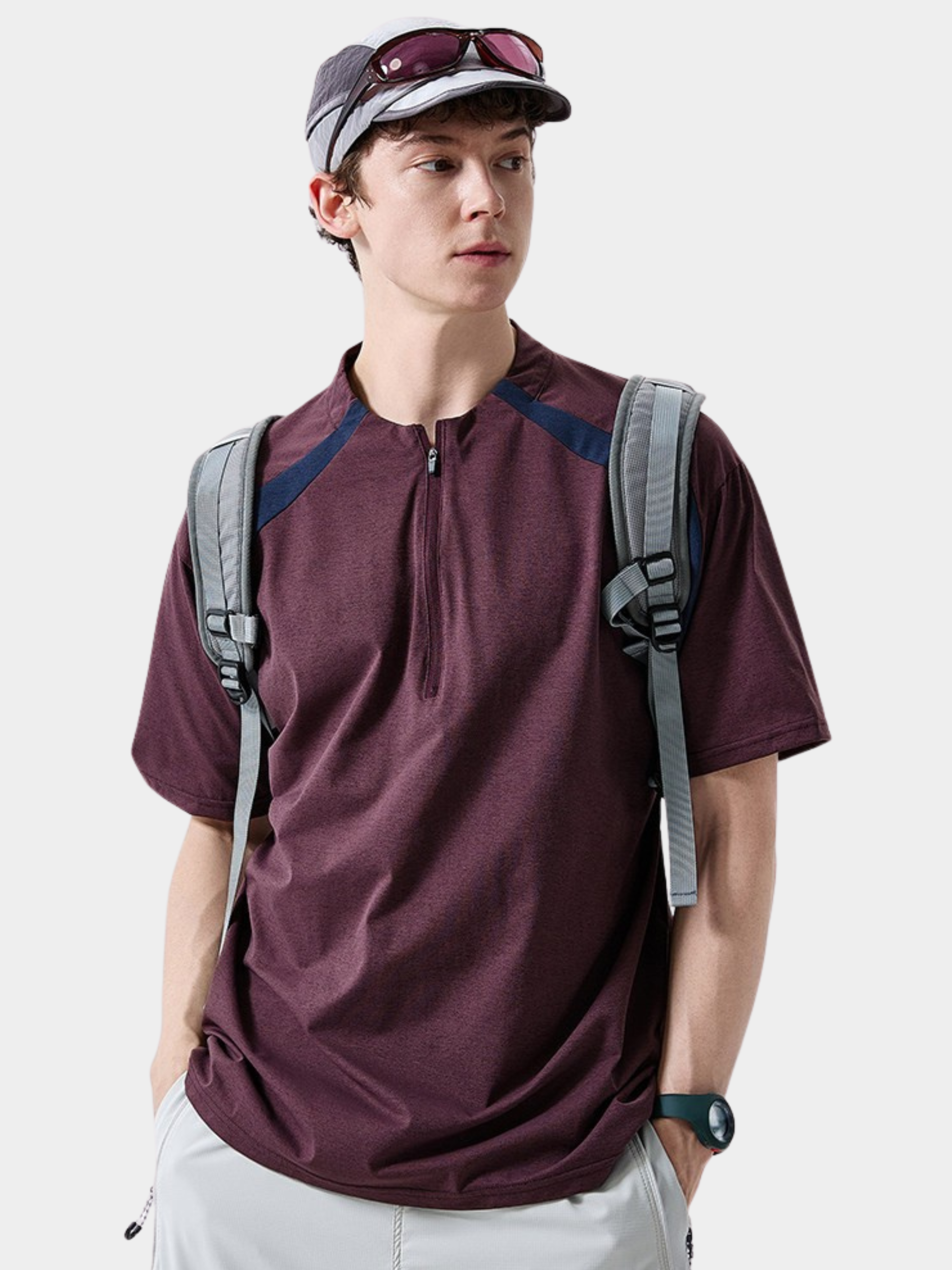 FrostPort - Men's UPF50+ Sun Protection Quick-Dry Performance T-Shirt