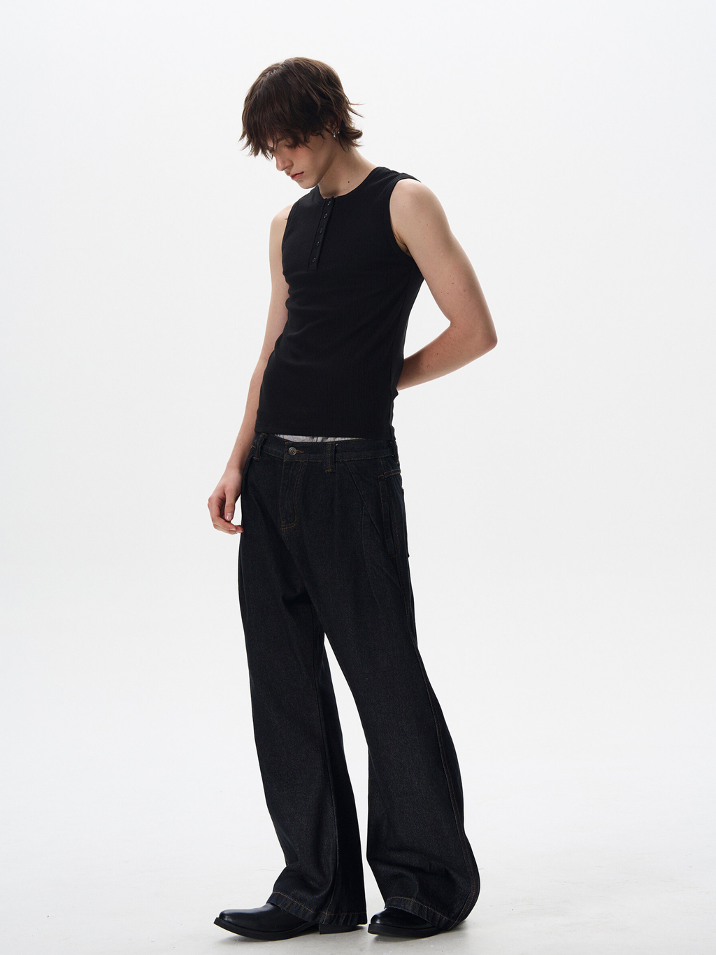 Frostfall - Slim Fit Ribbed Sleeveless Tank Top