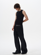 Frostfall - Slim Fit Ribbed Sleeveless Tank Top