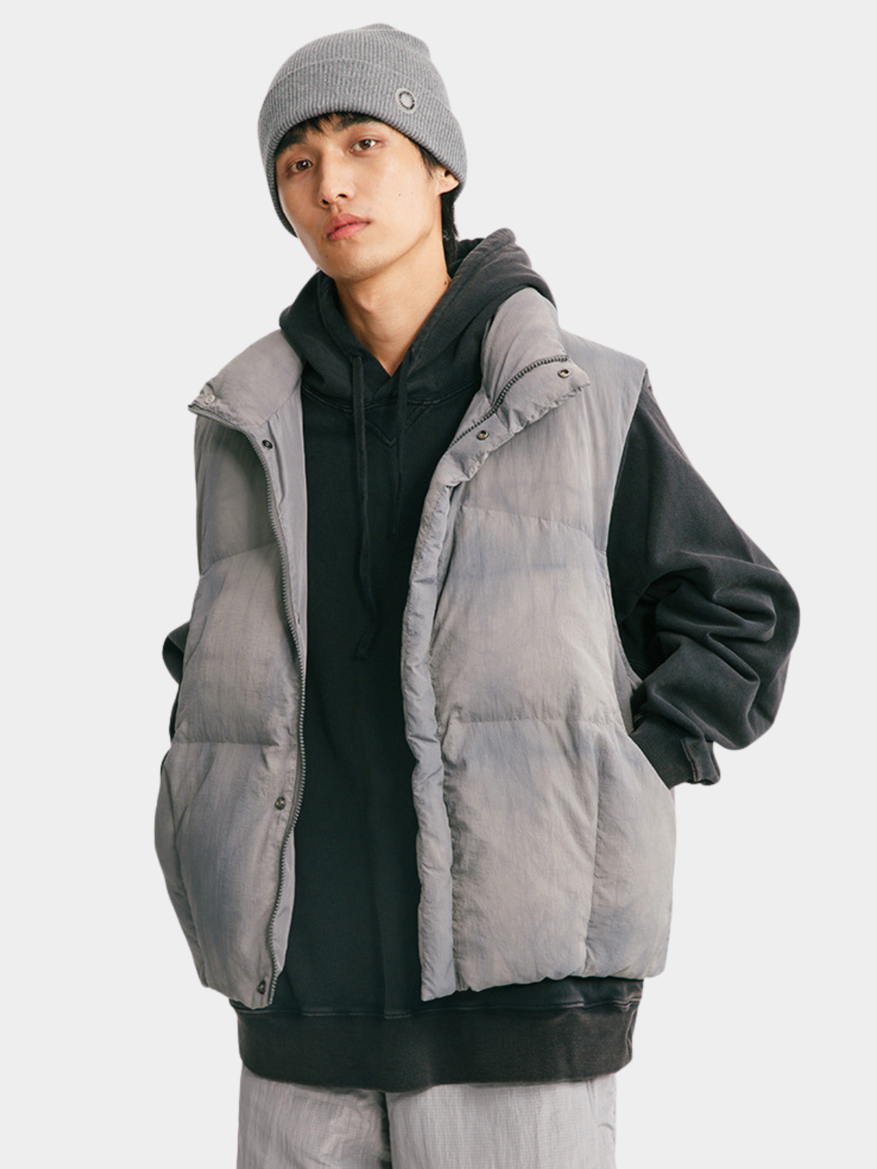 BluffTop - Unisex 90% White Duck Down Hand-Dyed Waterproof Down Vest
