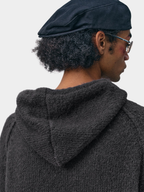 Ravensoul - Unisex Loose-Fit Zip-Up Hooded Knit Sweater