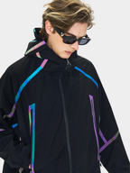 CougarBoard - Unisex Loose Fit Reflective Hooded Utility Jacket