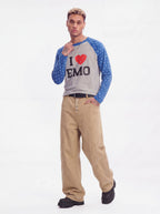 Dewpoint - Button Straight-Leg Wide Cargo Pants