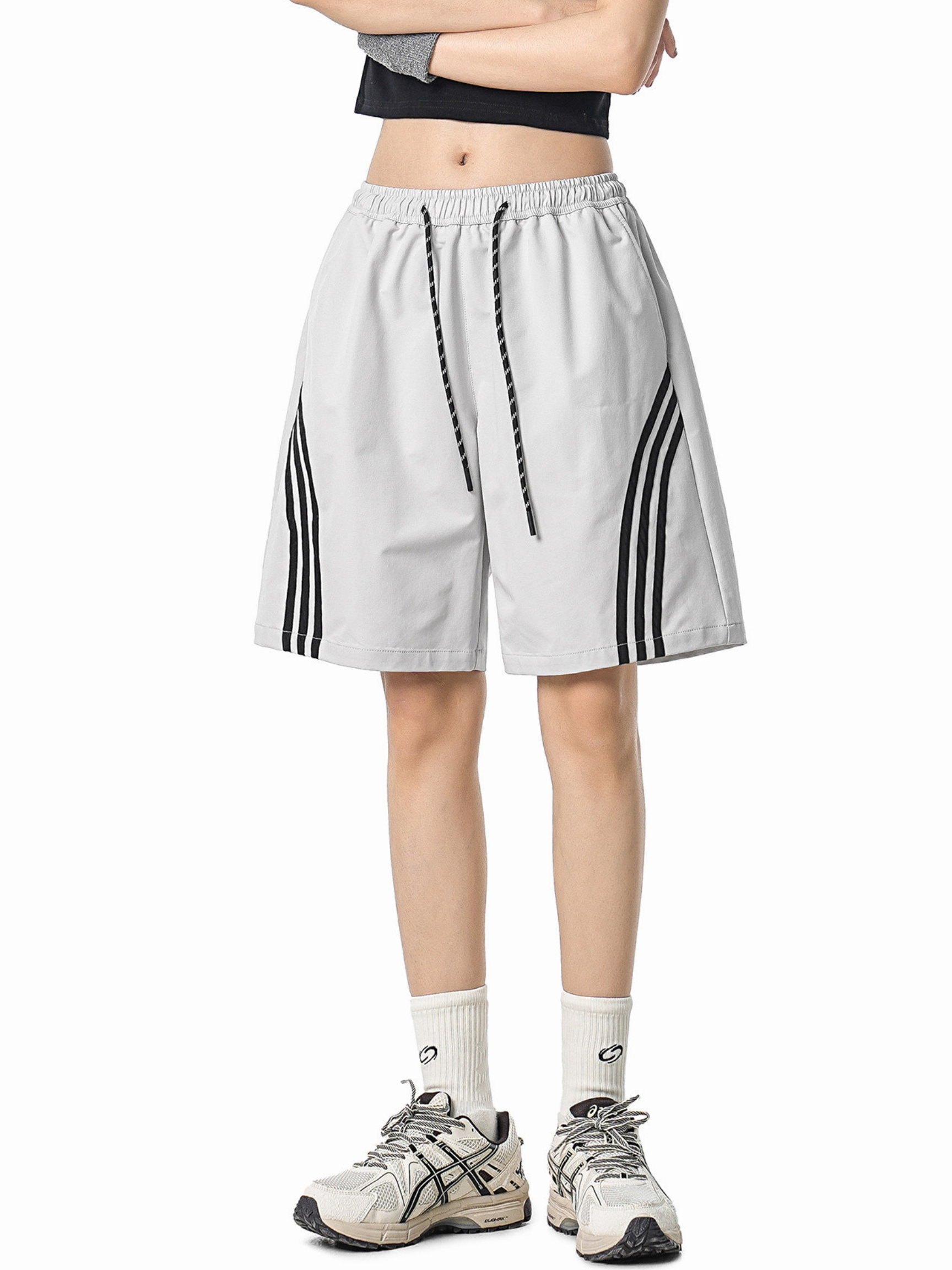 Plackart - triped Lightweight Breathable Shorts