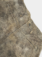 BeltSkip - Unisex 3D Printed Distressed Leopard Curved-Leg Pants