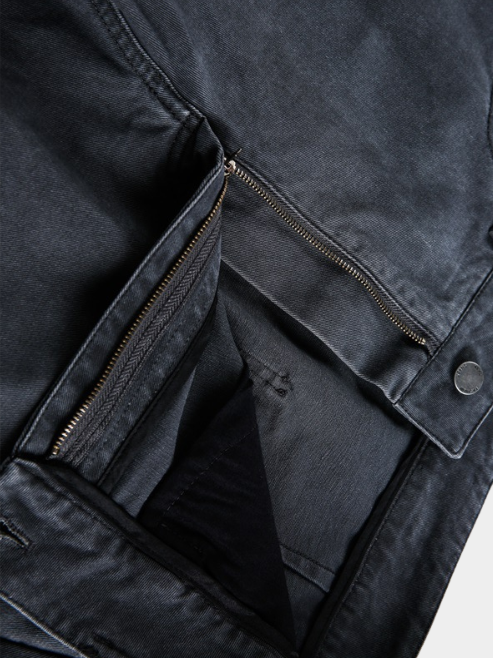 FlareMist - Men's Washed Side-Zip Wide-Leg Pants