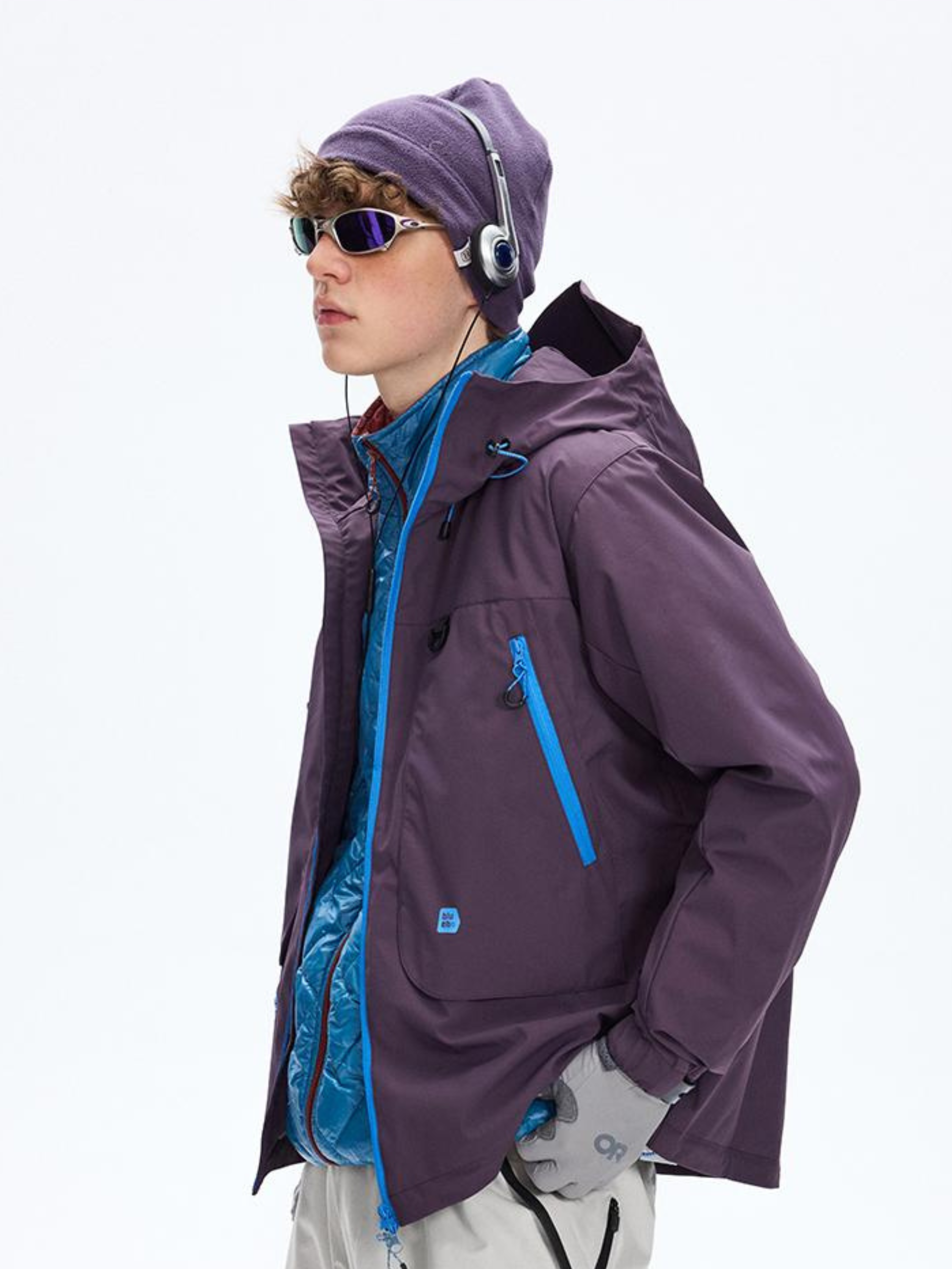 Emberpike - Color-Block Water-Repellent Adjustable Utility Jacket