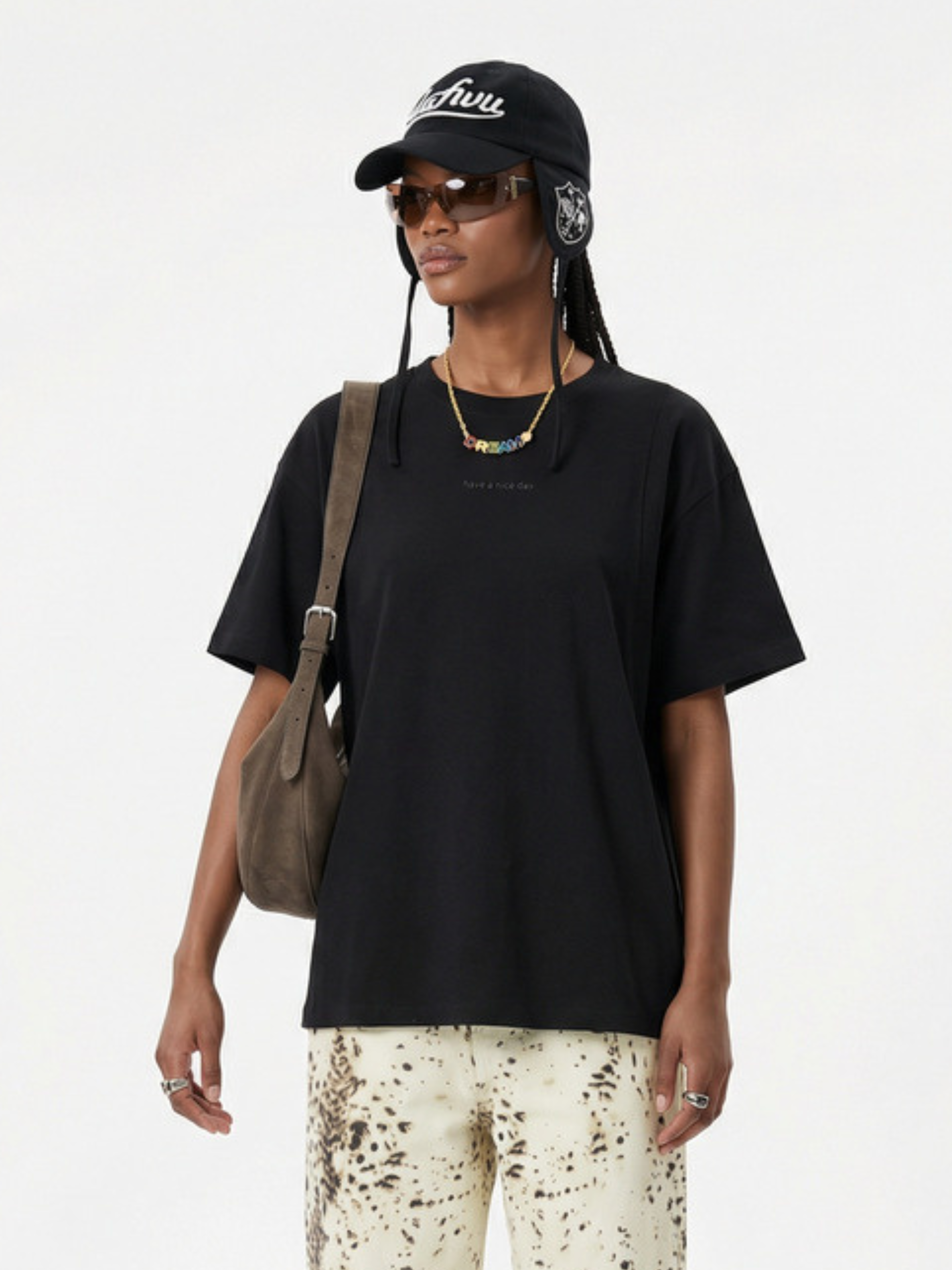 PineWind - Unisex Breathable Cotton Letter Print T-Shirts