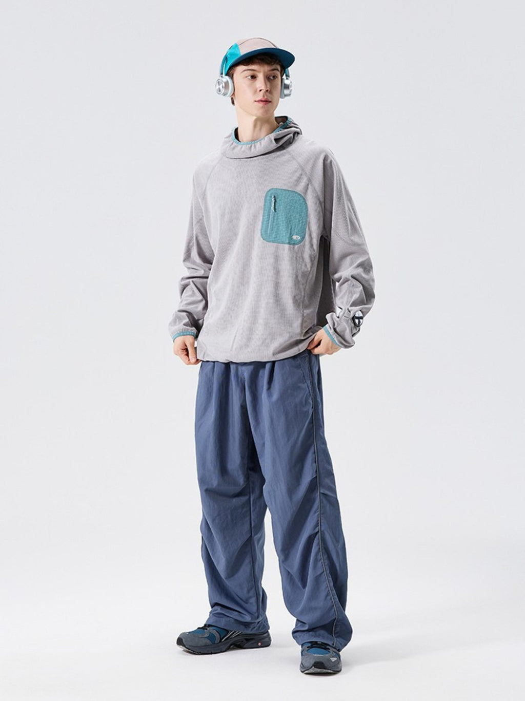 Crag - Moisture-Wicking High Neck Hoodie Base Layer