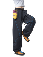 FrostDash - Unisex Loose Colorblock Hasso Stitch Pants