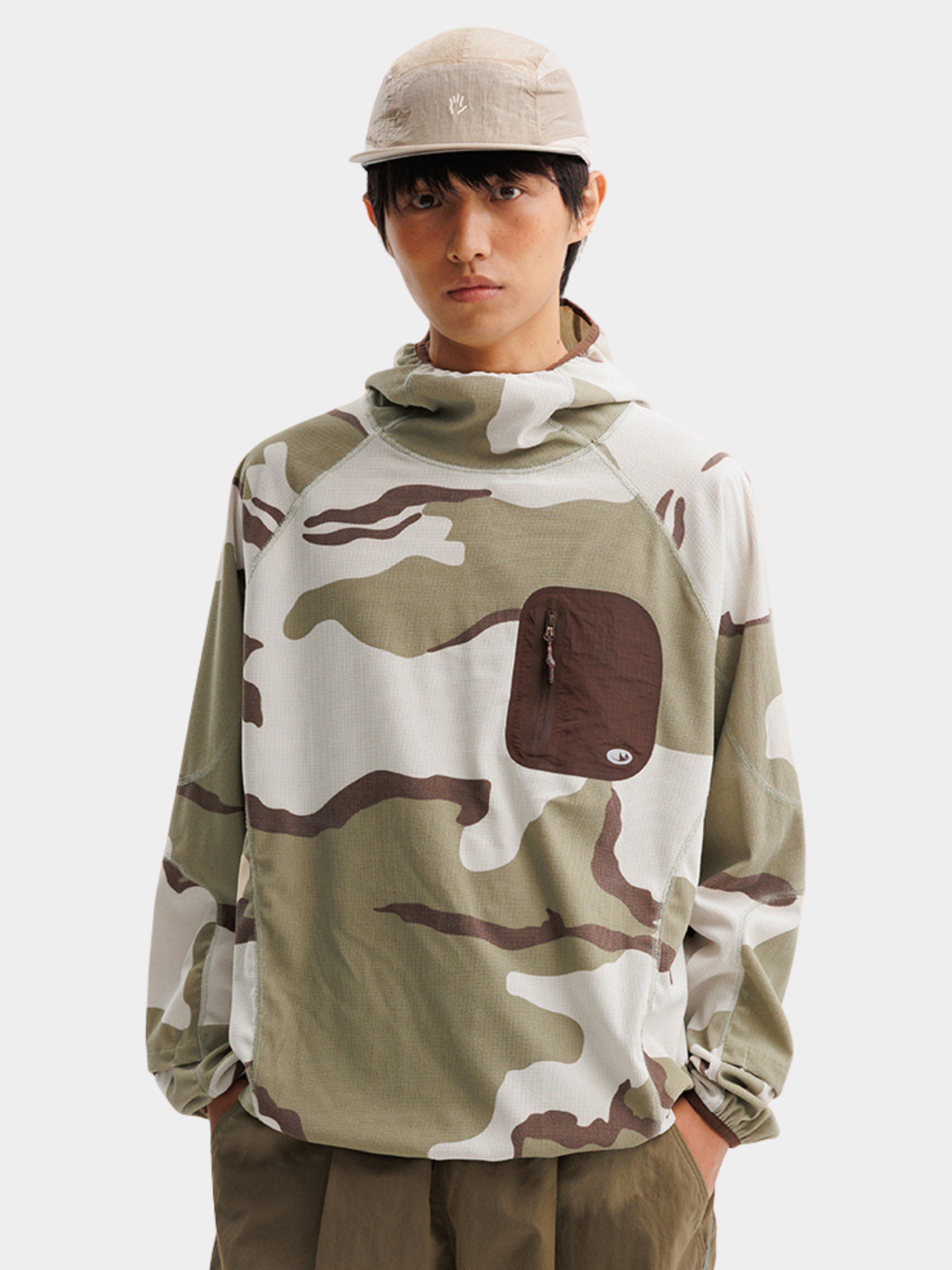 Crag - Moisture-Wicking High Neck Hoodie Base Layer