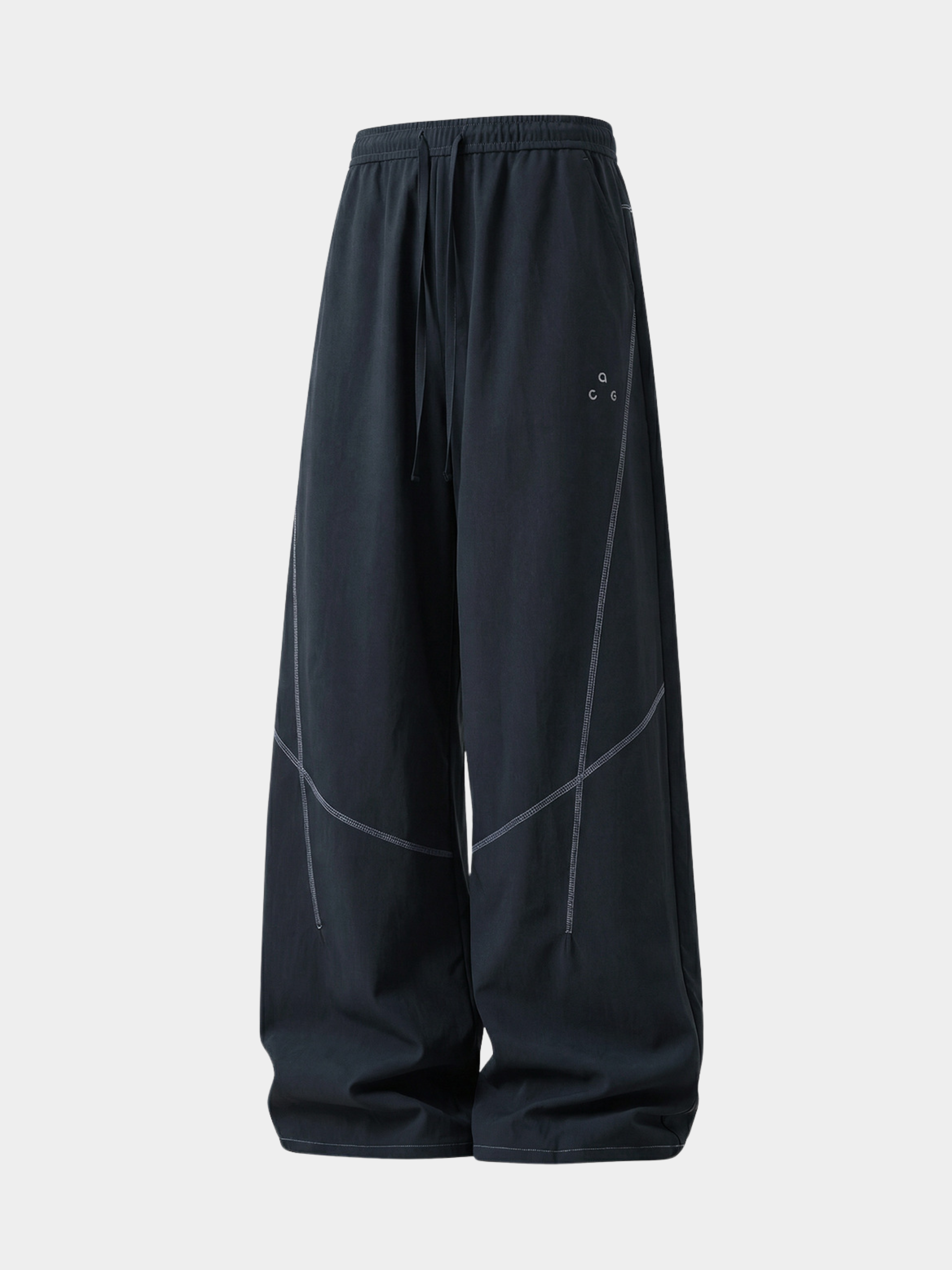 Frostspire - Contrast Cross-Line Adjustable Paratrooper Pants