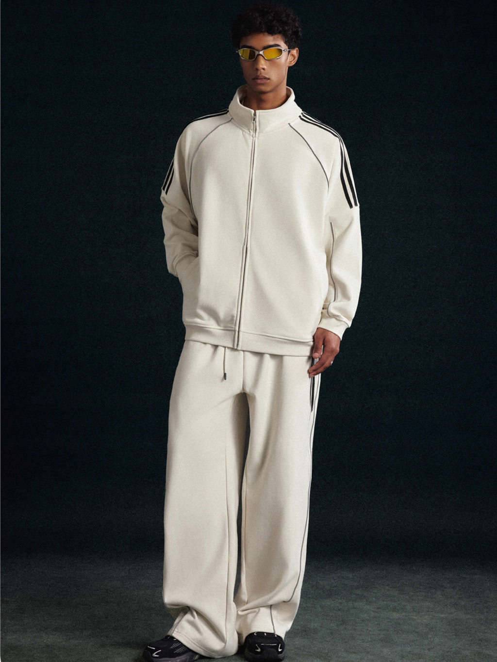 Thunderclaw - Unisex Reflective Stripe Straight-Leg Jogger Pants