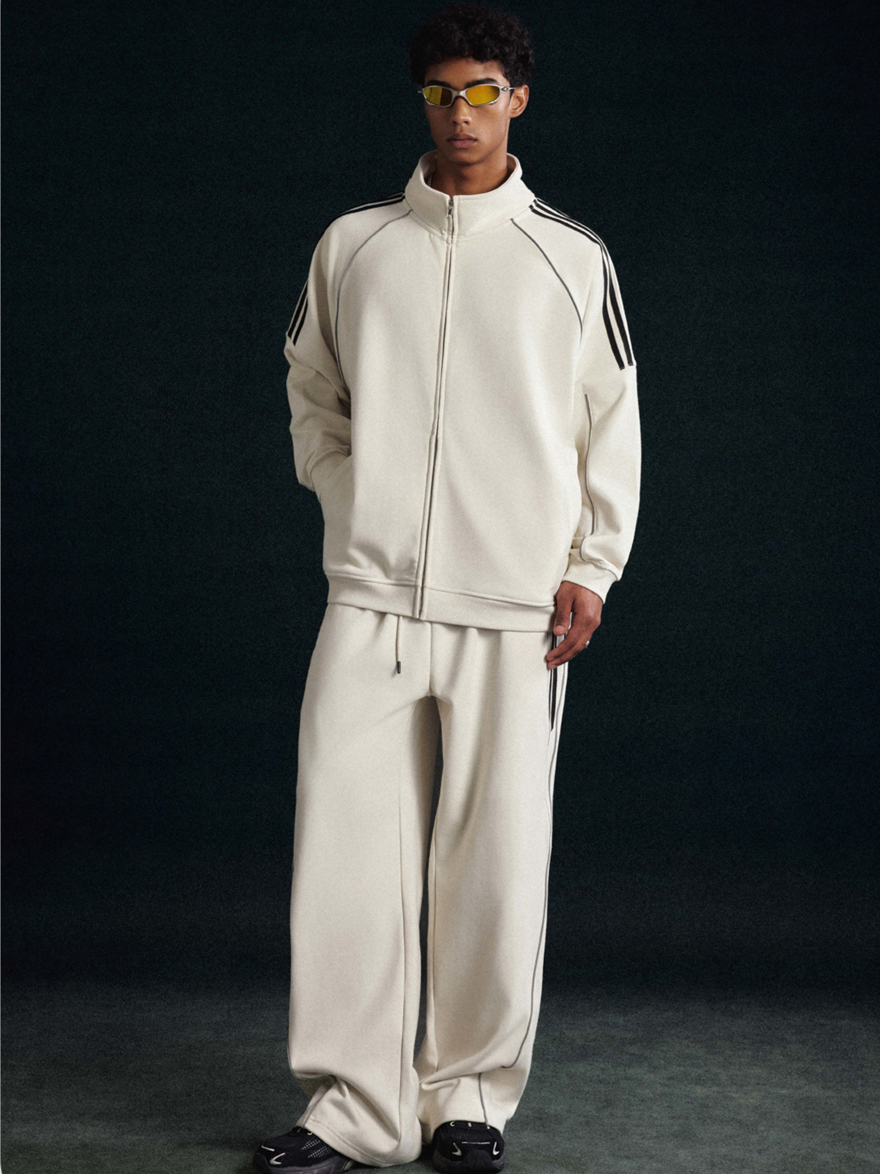 Thunderclaw - Unisex Reflective Stripe Straight-Leg Jogger Pants