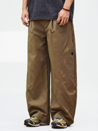 OwlWing - Men's Durable Curved Wide-Leg Cargo Pants