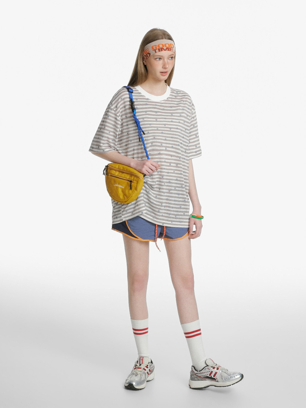 Ashdrift - Unisex Striped Star Lyocell Short Sleeve T-Shirt
