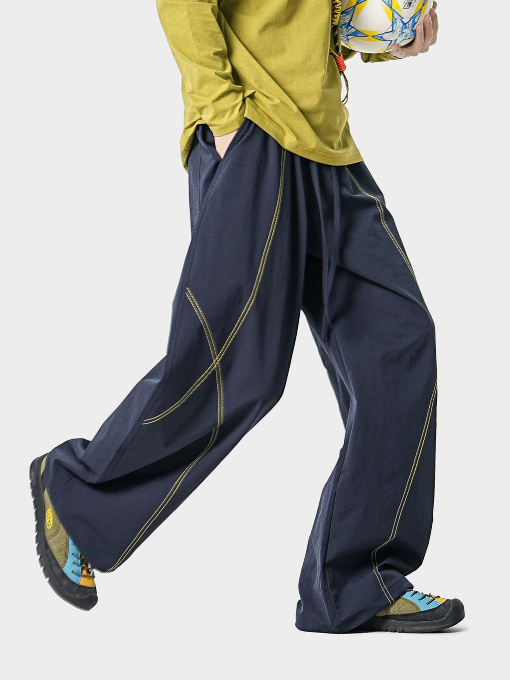 Stormrush - Contrast-Stitch Water-Repellent Paratrooper Pants