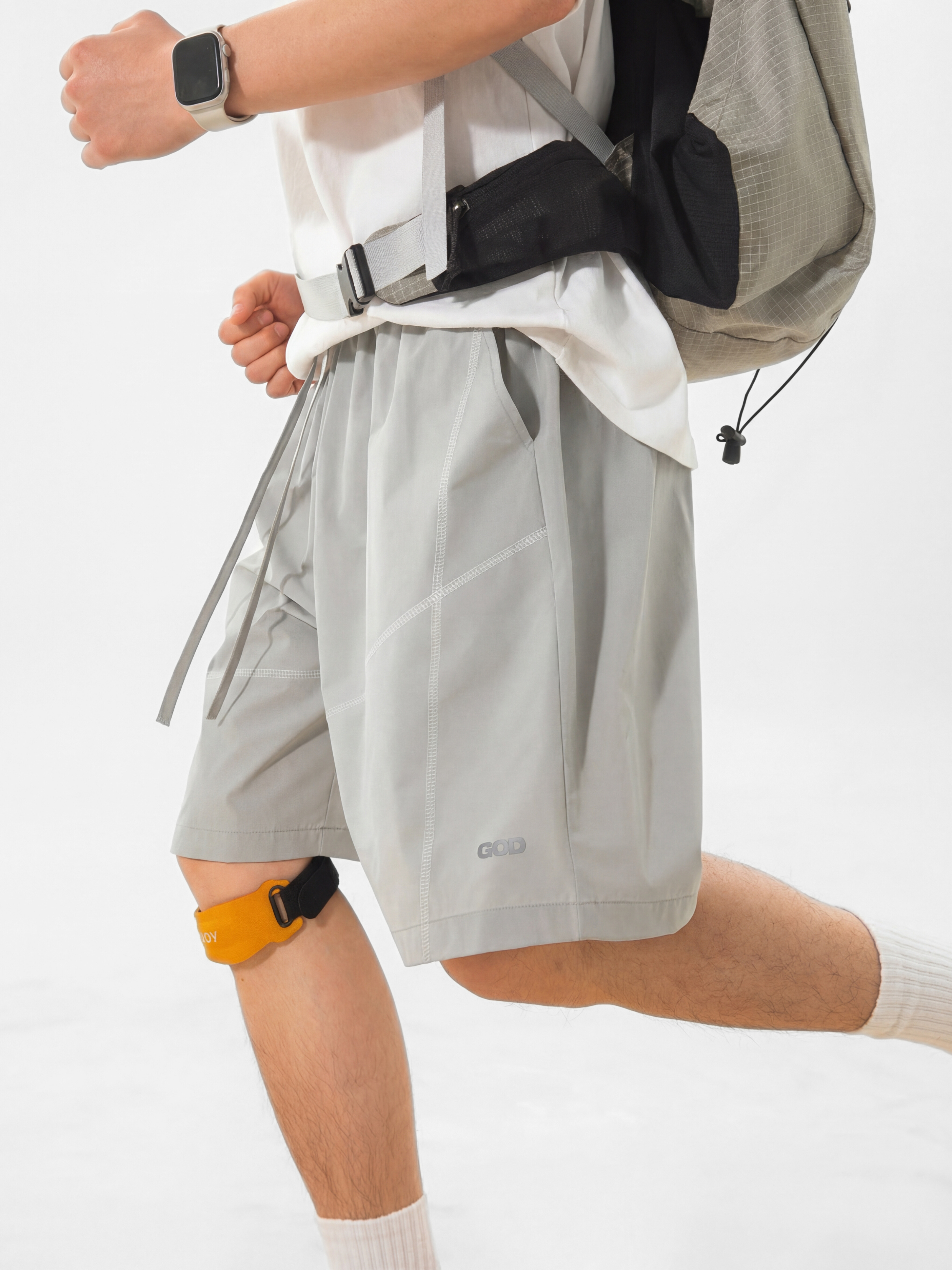 Pinefall - Men's Water-Repellent Reflective Athletic Shorts