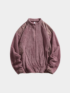 Ashtop - Unisex Thermal Fleece Half-Zip Mock Neck Sweatshirt