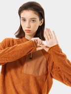 Arcadia - Unisex Half-Zip Fleece Liner Mock Neck Sweatshirt