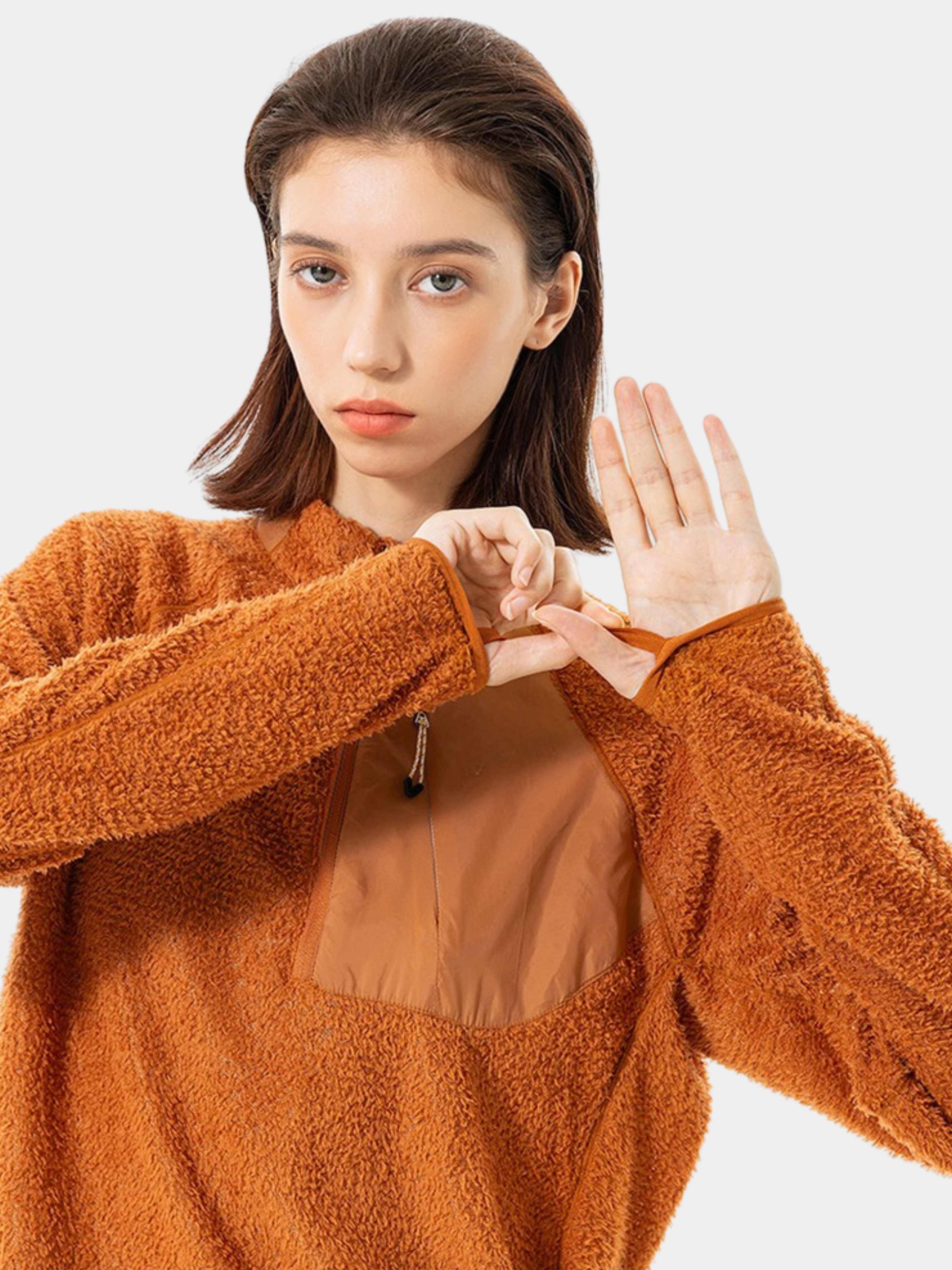 Arcadia - Unisex Half-Zip Fleece Liner Mock Neck Sweatshirt