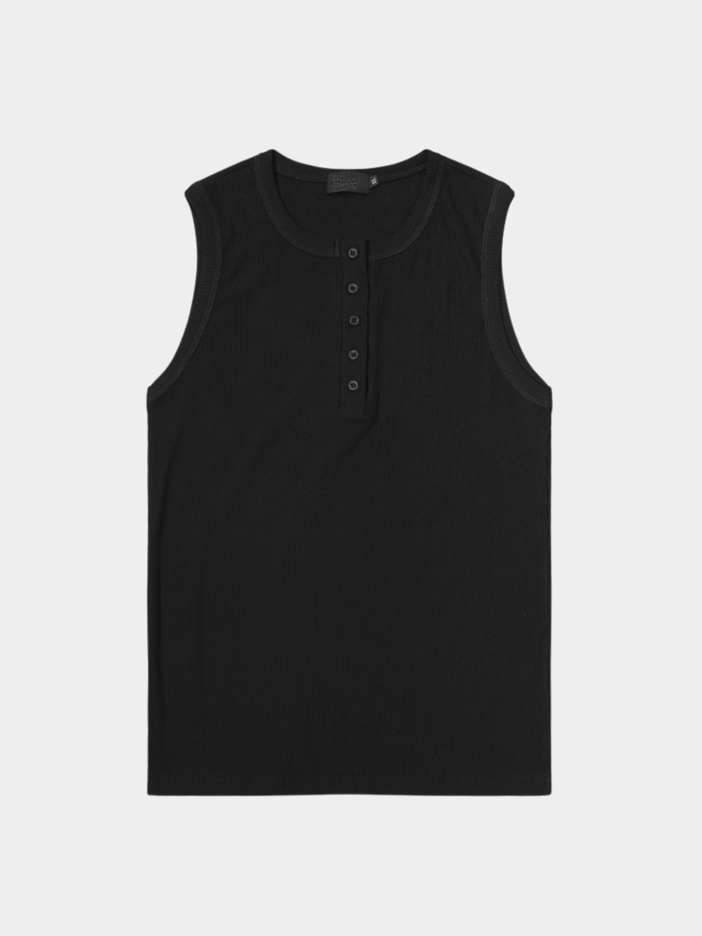 Frostfall - Slim Fit Ribbed Sleeveless Tank Top