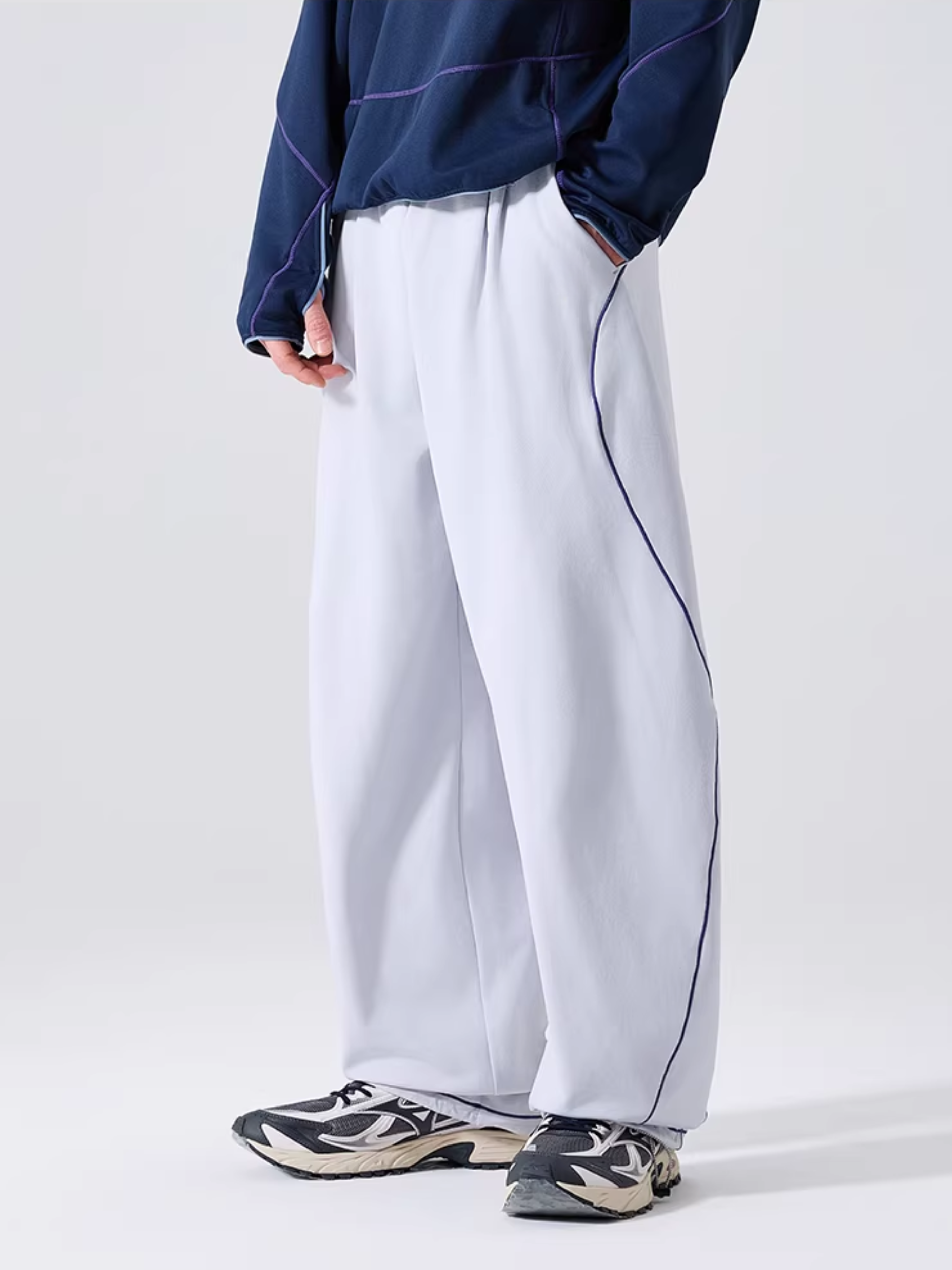 HawkDeck - Lightweight Knit Curved-Leg Paratrooper Pants