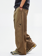 OwlWing - Men's Durable Curved Wide-Leg Cargo Pants