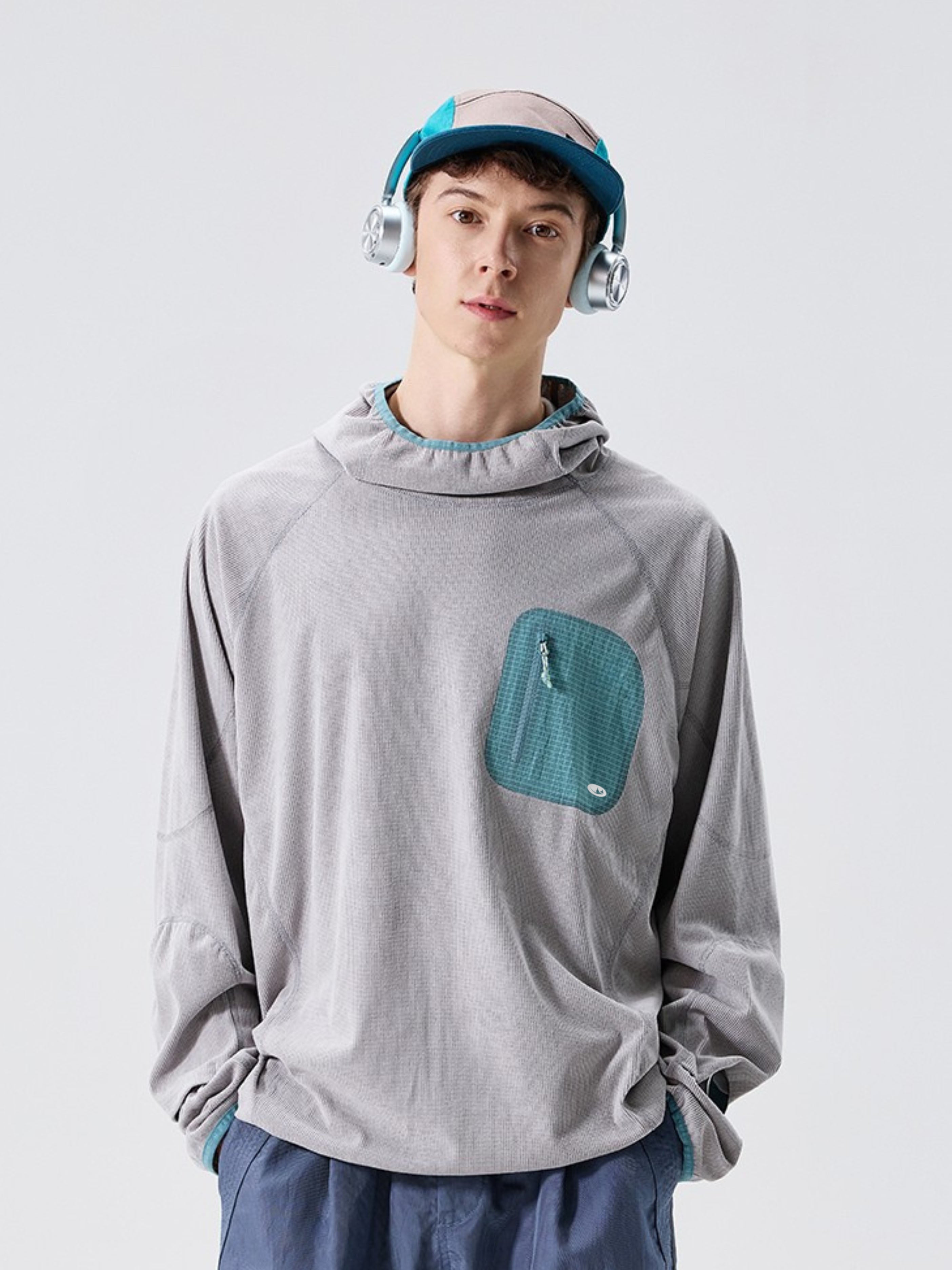 Crag - Moisture-Wicking High Neck Hoodie Base Layer