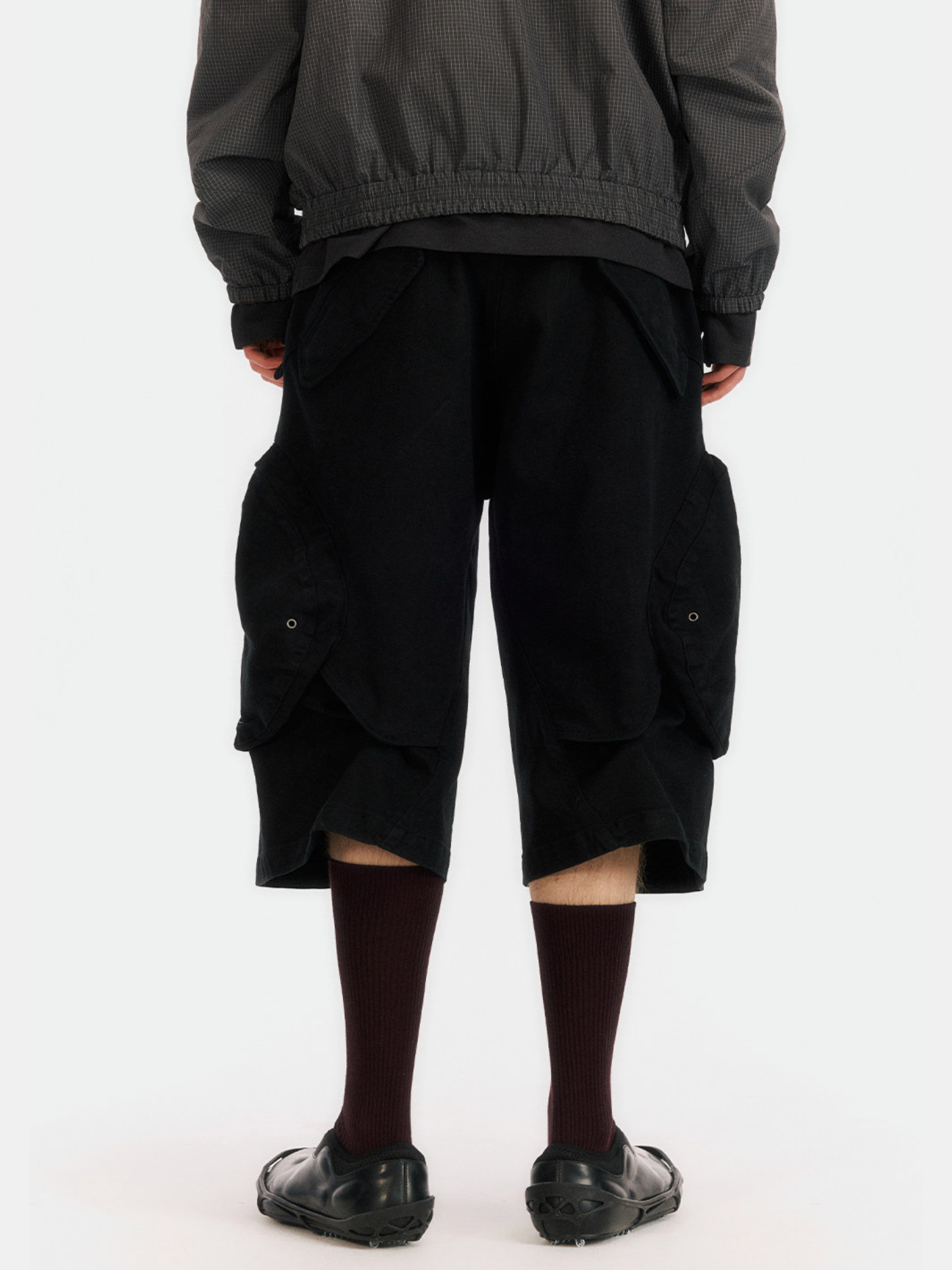 Overcast - Men's Adjustable Multi-Pocket Curved Cropped Pants
