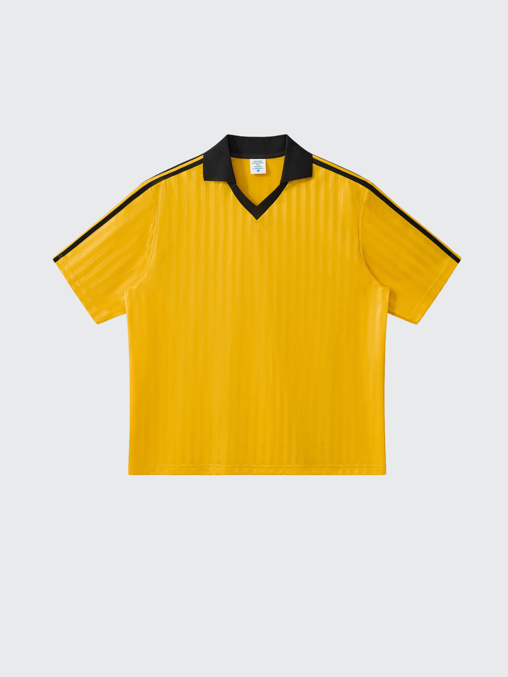 DashFit - Unisex Lightweight Striped V-Neck T-Shirt