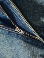 Tempestfire - Men's Washed Denim Wide-Leg Jeans