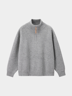Thistle - Half-Zip High-Neck Knit Sweater