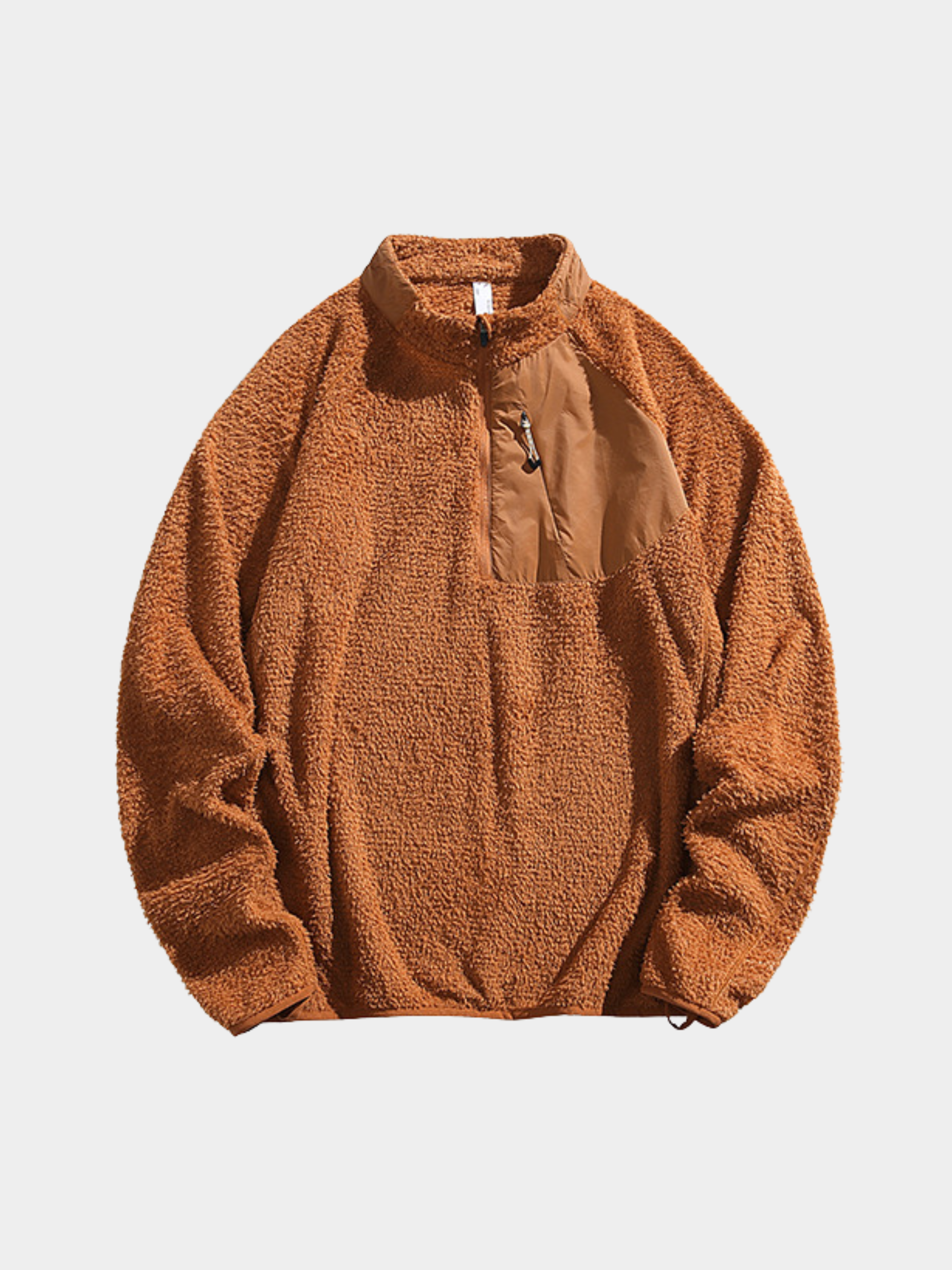 Arcadia - Unisex Half-Zip Fleece Liner Mock Neck Sweatshirt