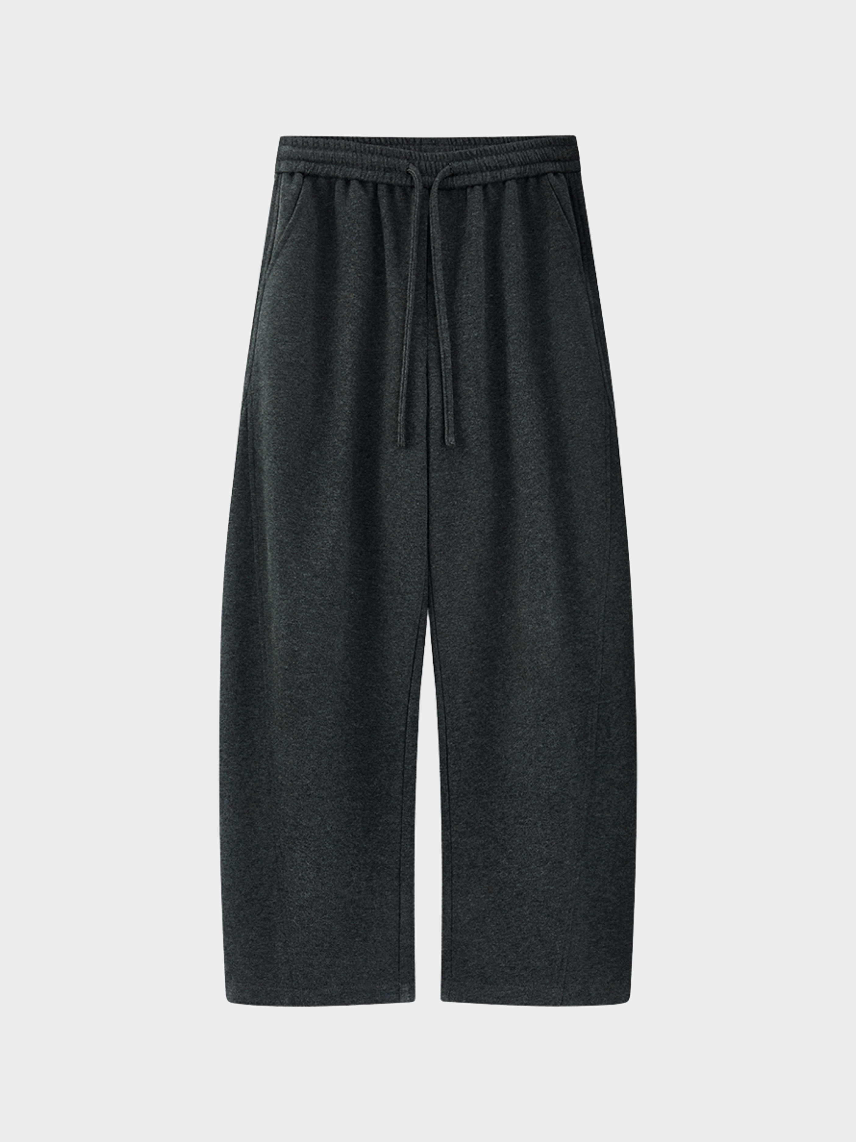 FrostDeck - Curved Seam Straight-Leg Wide Sweatpants