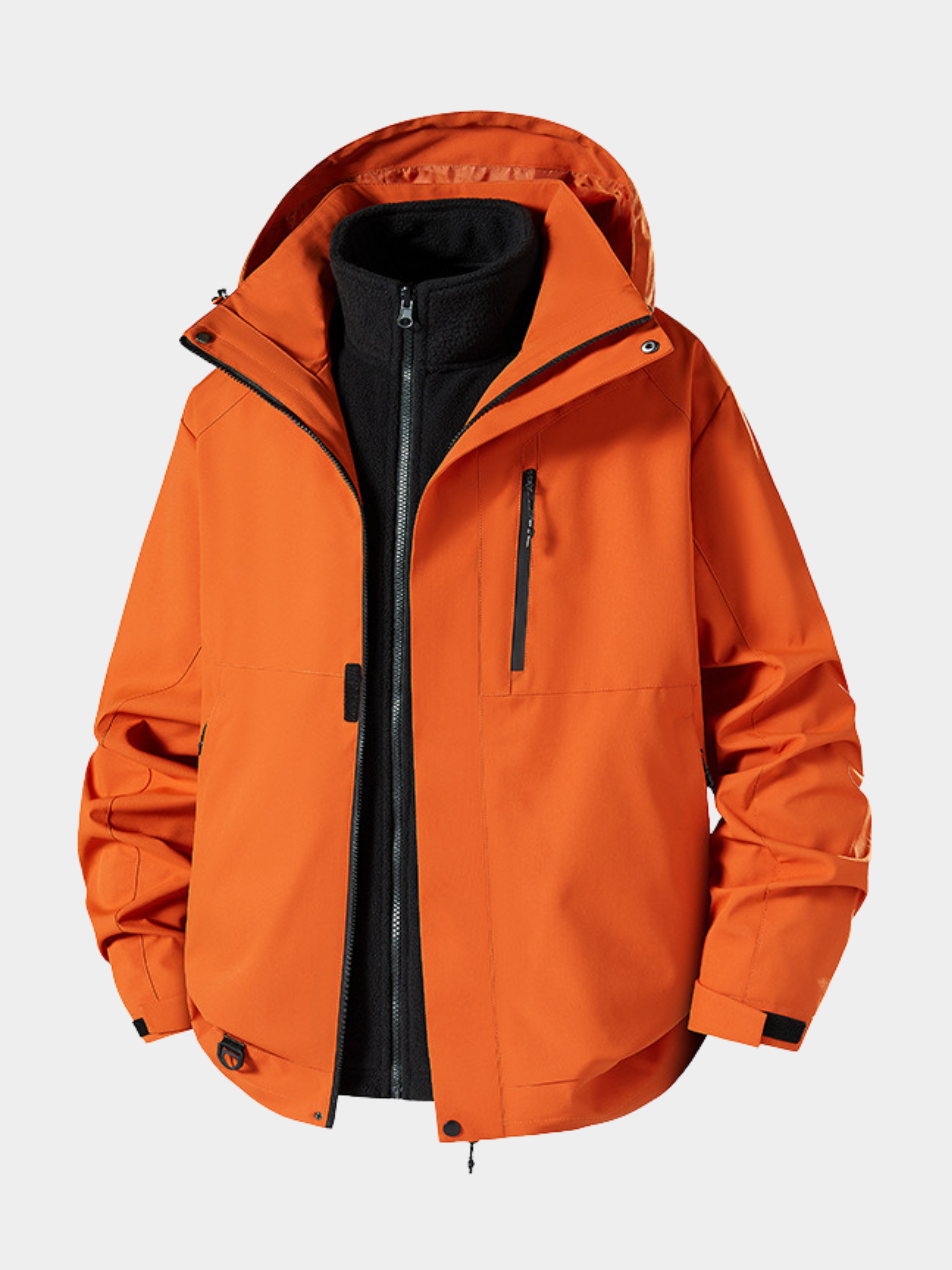 Spirewood - Unisex Water-Repellent 3-in-1 Detachable Hard Shell Jacket