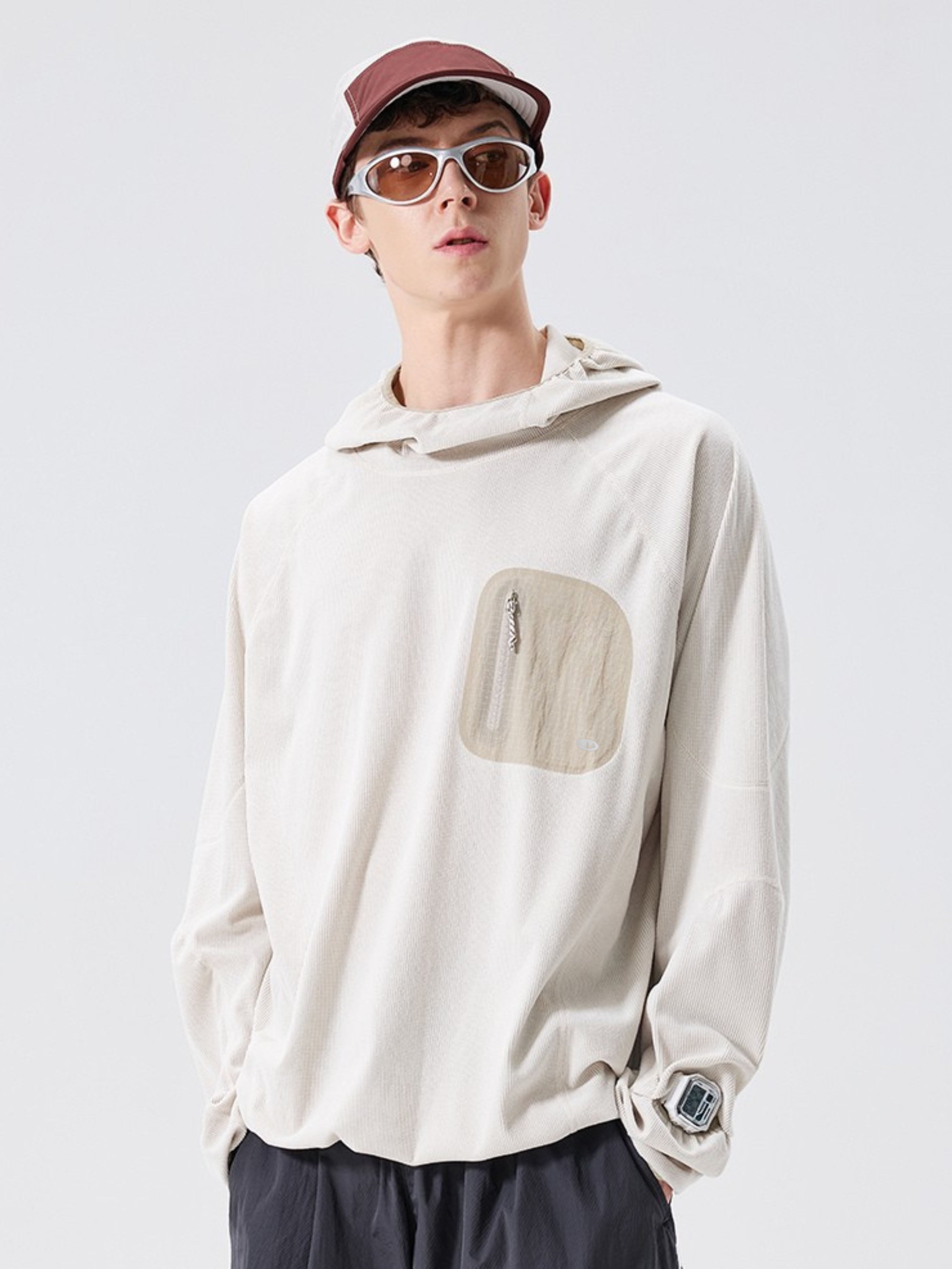 Crag - Moisture-Wicking High Neck Hoodie Base Layer