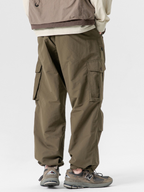 FoxPort - Unisex Loose Fit Fleece-Lined Paratrooper Pants