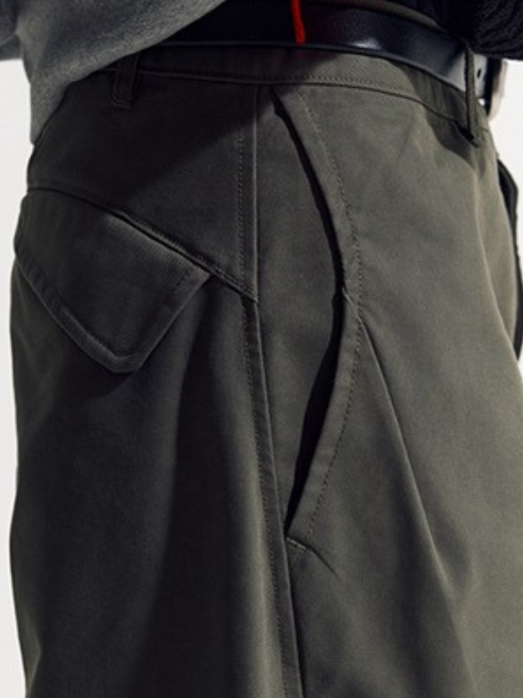EagleView - Unisex Minimalist Wide-Cut Bamboo Wool Curved Pants