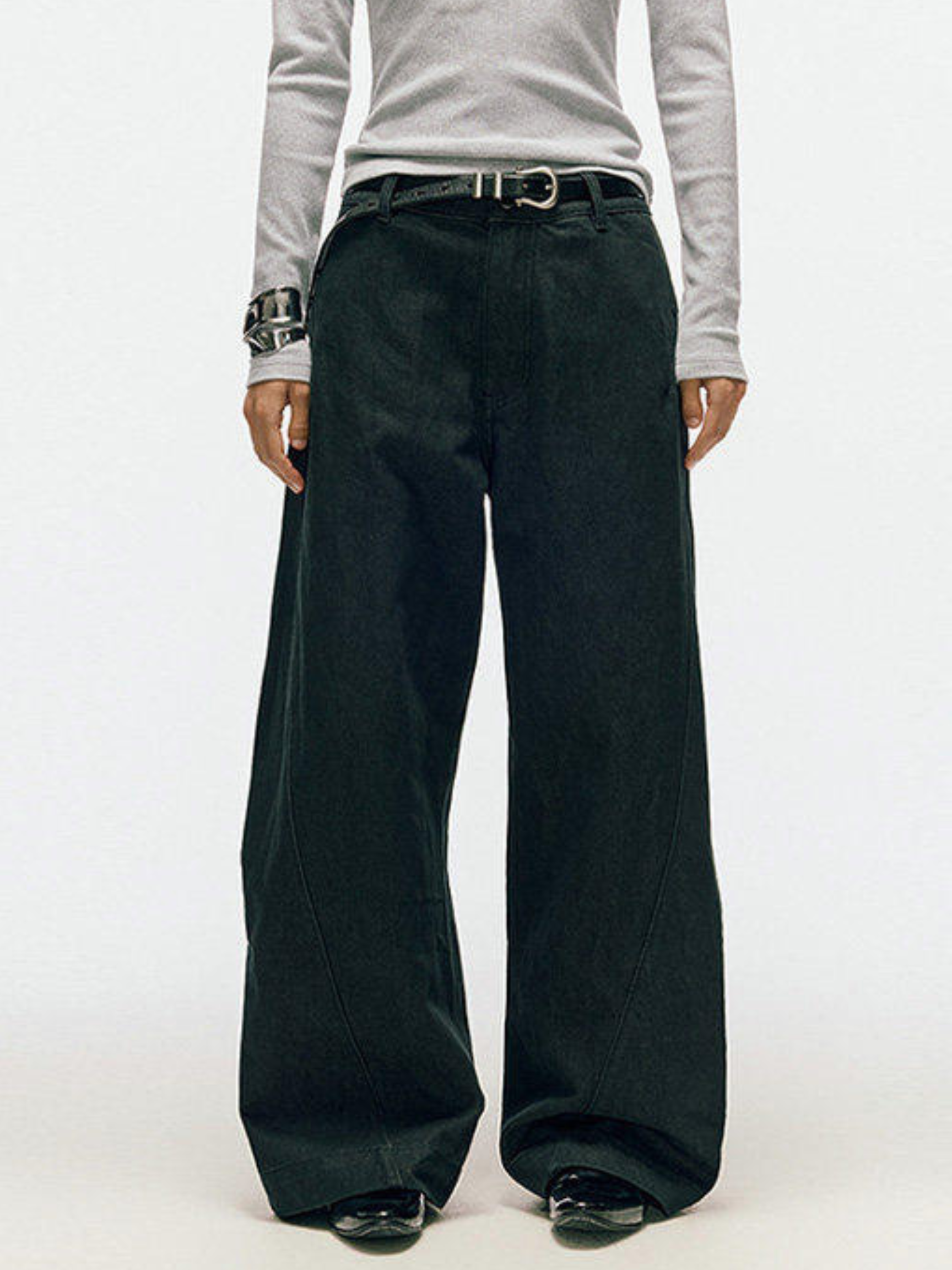 SandDune - Unisex Pleated Curved-Leg Utility Pants