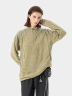 Ashtop - Unisex Thermal Fleece Half-Zip Mock Neck Sweatshirt