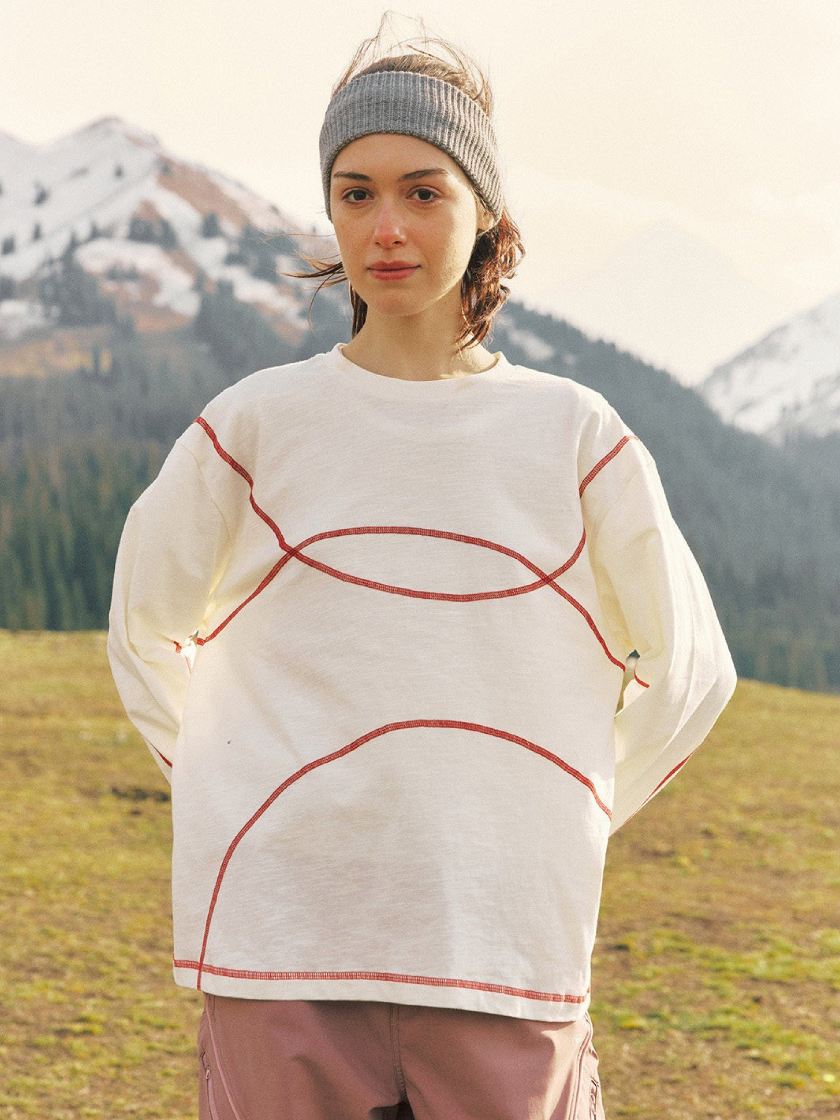 Glacialwind - Slub Cotton Breathable Running Long Sleeve