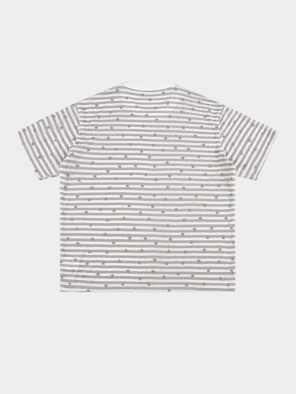 Ashdrift - Unisex Striped Star Lyocell Short Sleeve T-Shirt