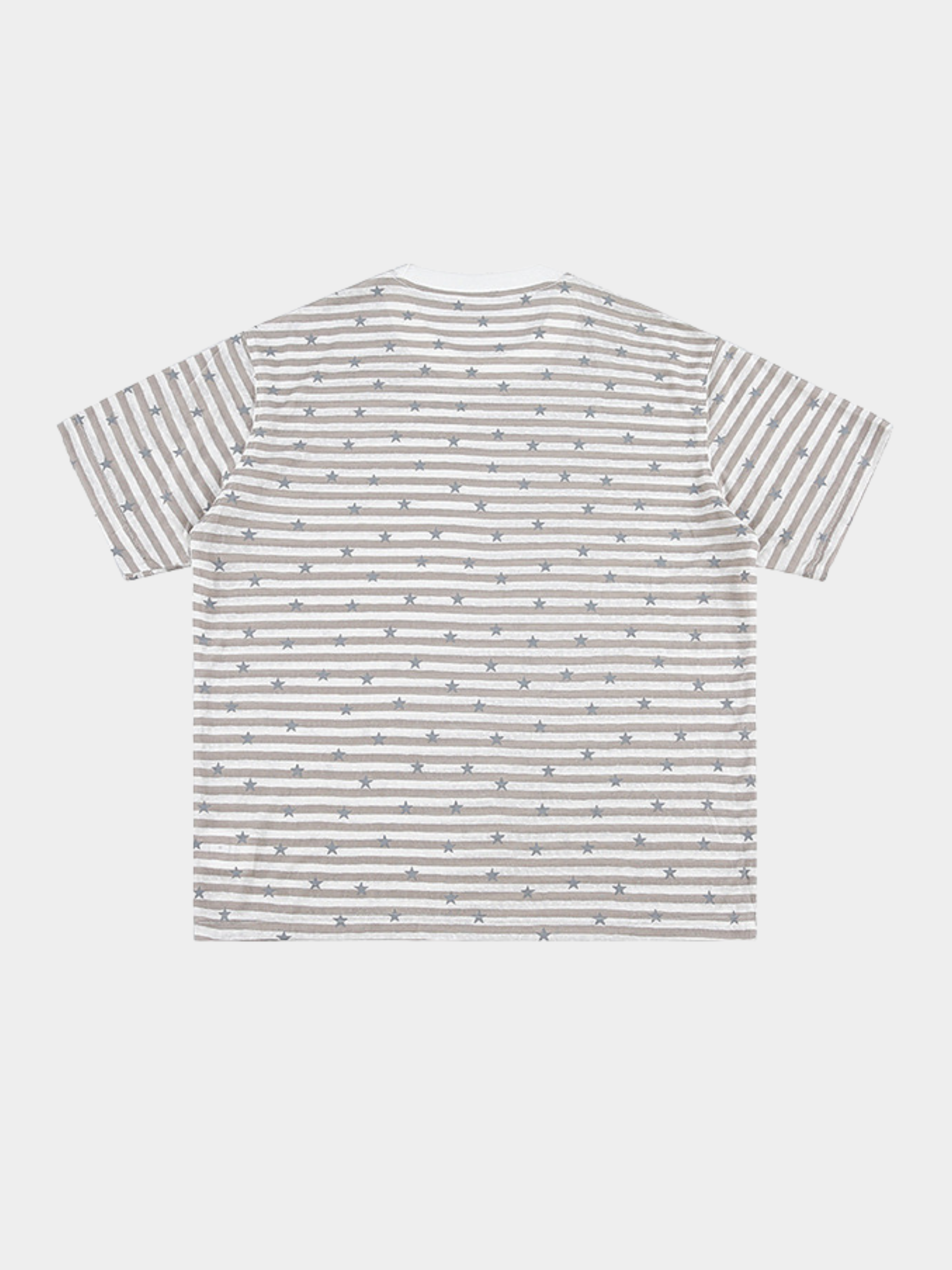 Ashdrift - Unisex Striped Star Lyocell Short Sleeve T-Shirt