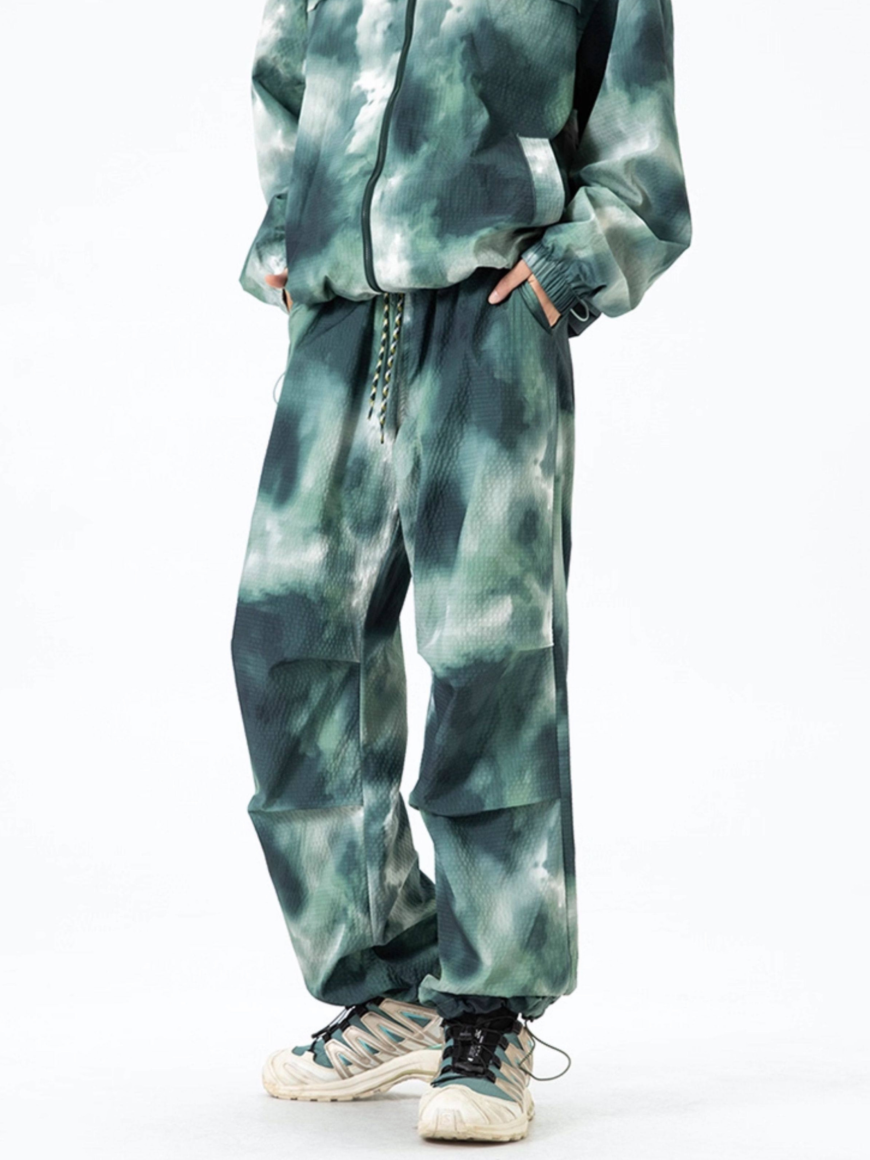 Crimp - Unisex Water-Repellent Tie-Dye Cargo Pants
