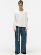 FreeSpirit - Unisex Slub Cotton Curved-Leg Pants